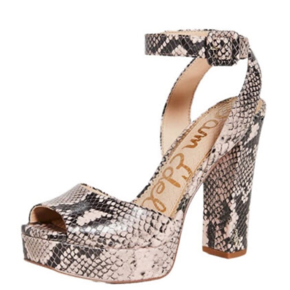 Perfect condition! Sam Edelman Snakeskin Platform Sandals size 8